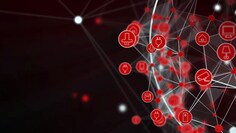 A diagram showing connected cells