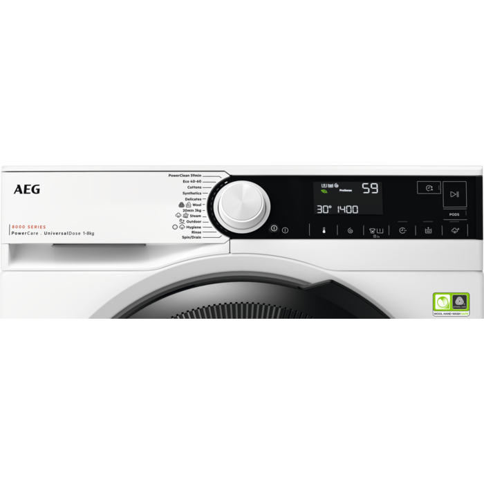 AEG - 8 kg washing machine - LFR83864VE