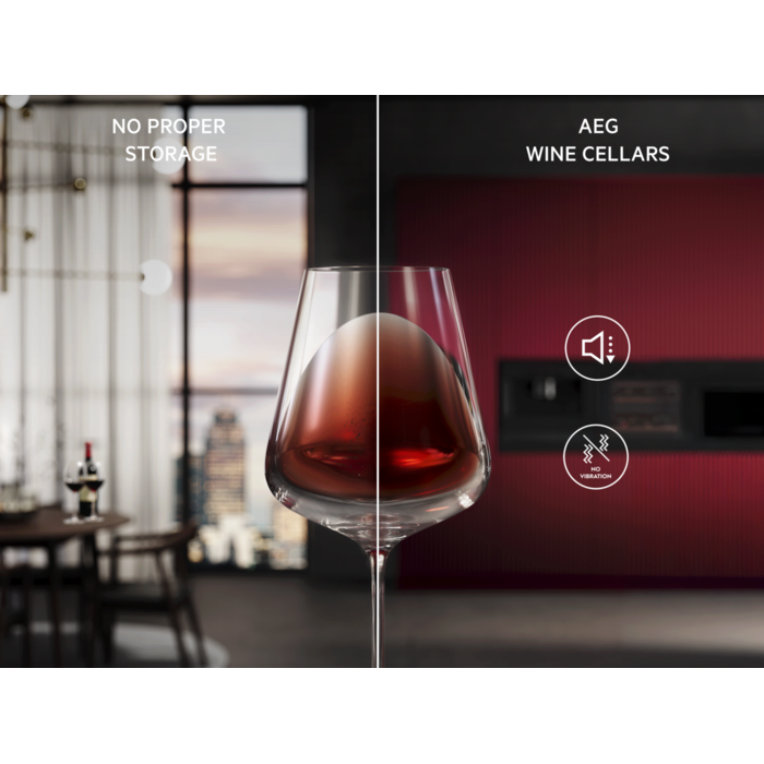Low-vibration cellar protects wine flavour and quality.