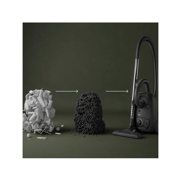 bagged cleaner and main nozzle made with up to 31% recycled plastic for a more mindful choice.