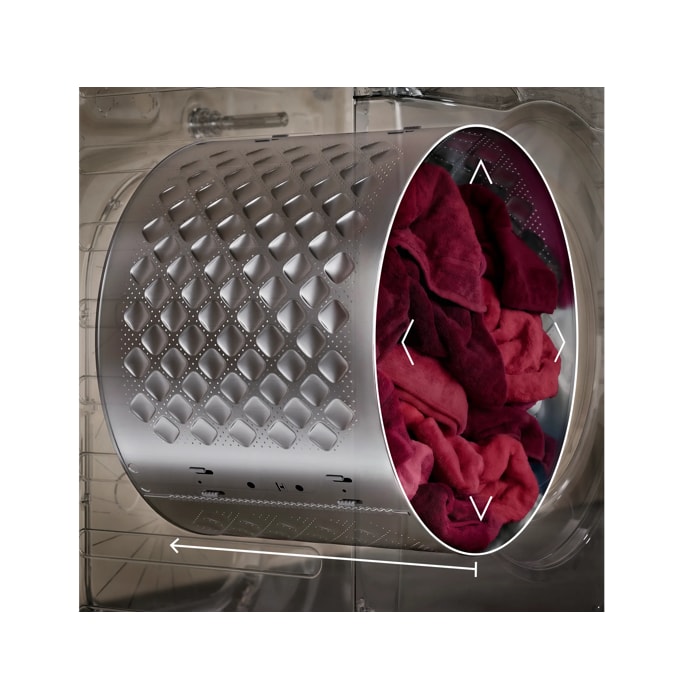 Dry more at once with CareDrum XL. Perfect for big family loads and fewer laundry cycles