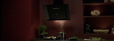 Вертикален абсорбатор в кухненски интериор