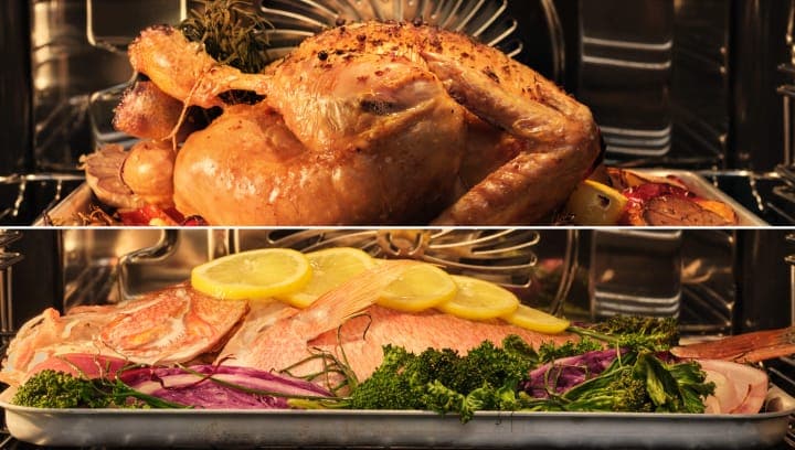 Храната се приготвя във фурна.