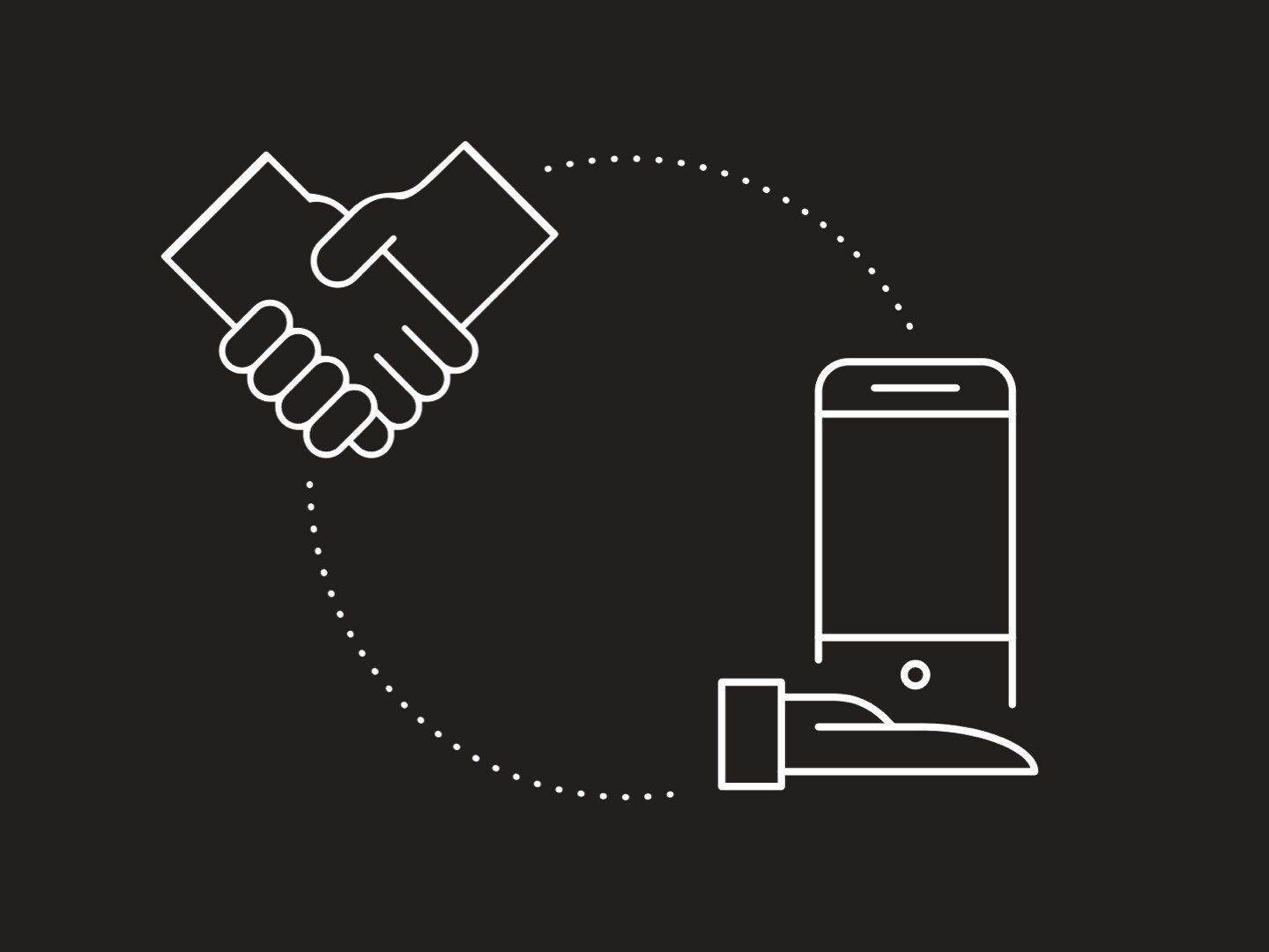 Connecting appliance illustration