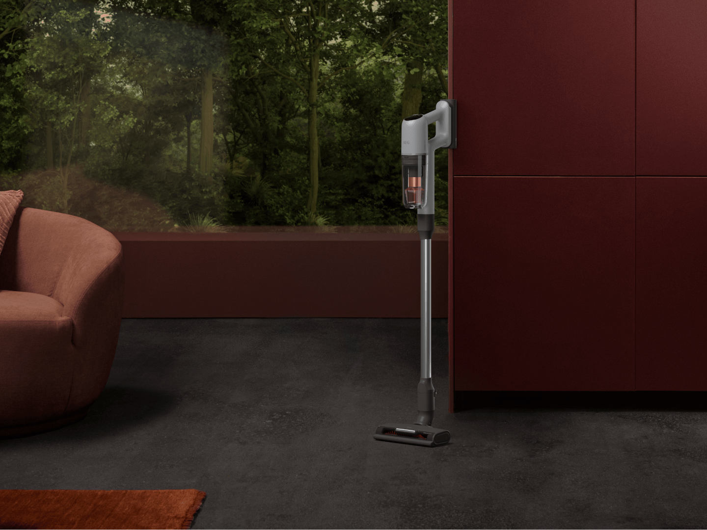 Vacuum on floor